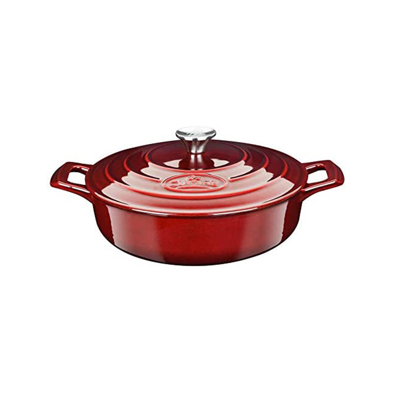Le Creuset La Fonte enamel rectangular grill pan 32 cm, red