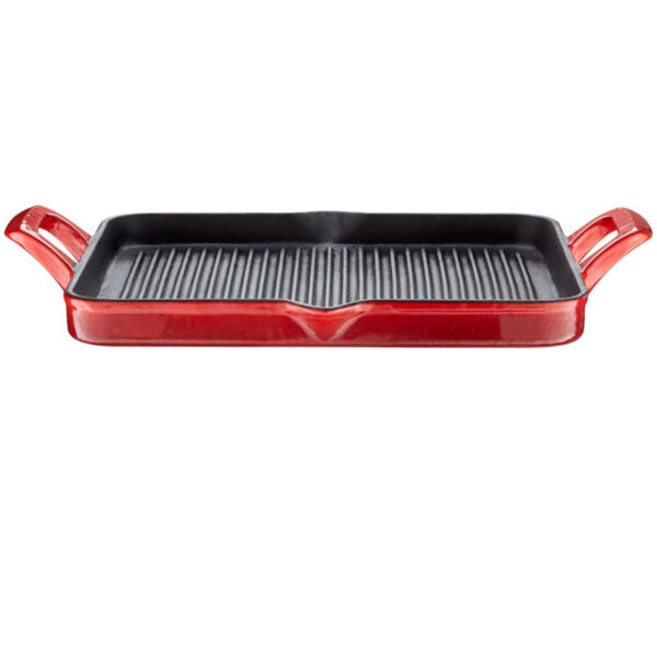 Eternal Living eternal living 16 enameled cast iron baking pan rectangular lasagna  dish large roasting pan red